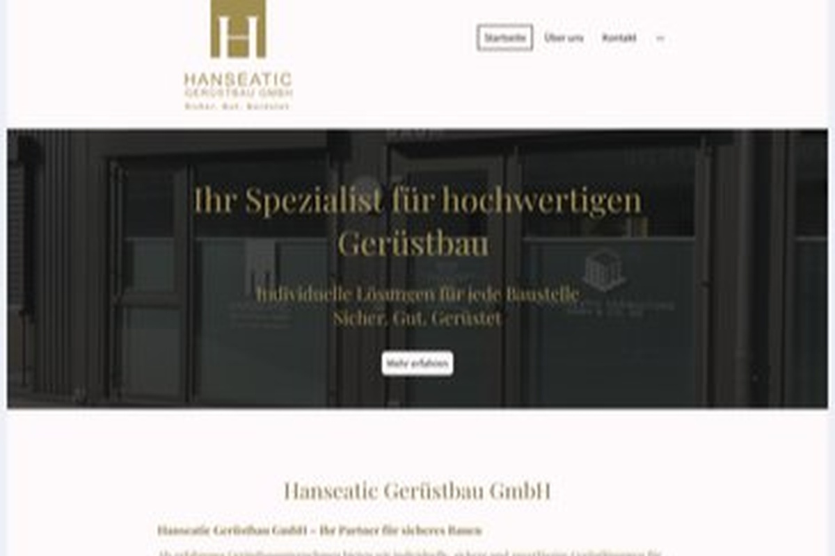 Hanseatic Gerüstbau GmbH – alte Website